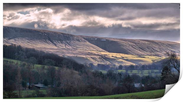 Pendle Hill  Print by Irene Burdell
