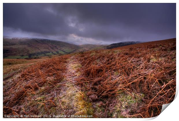 Brecon Beacons Print by Neil Holman