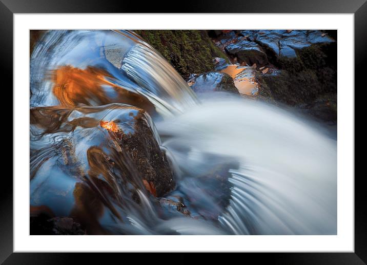 Water and rocks Framed Mounted Print by Leighton Collins