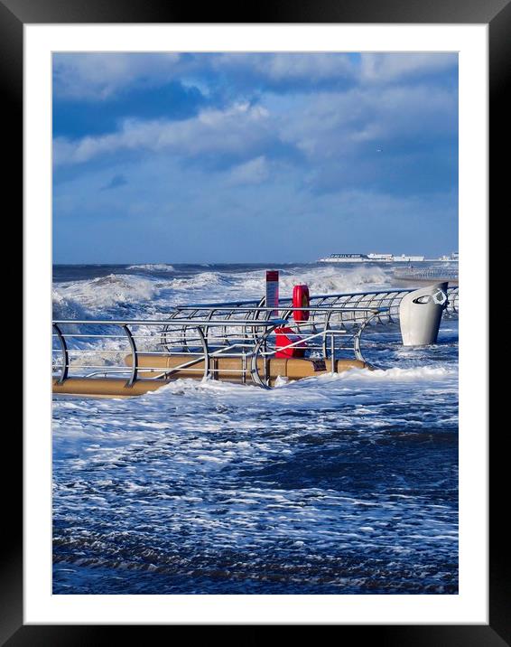 Breaking Wave Framed Mounted Print by Victor Burnside