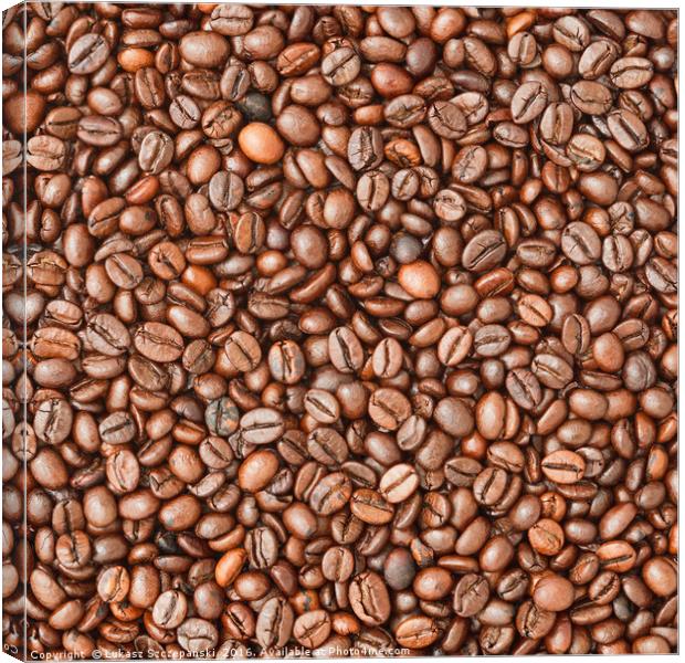 Coffee beans Canvas Print by Łukasz Szczepański