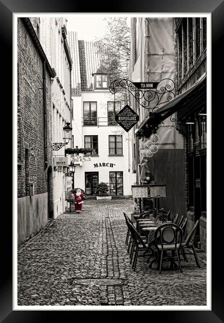Christmas In Brugge Framed Print by David Smith