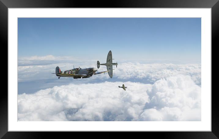 Spitfire Mk IX break Framed Mounted Print by J Biggadike