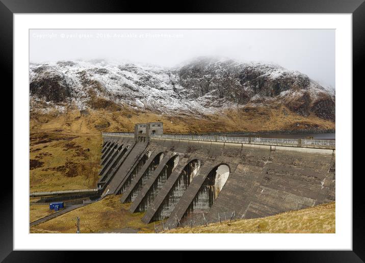 Ben Lawers,Dam Framed Mounted Print by paul green