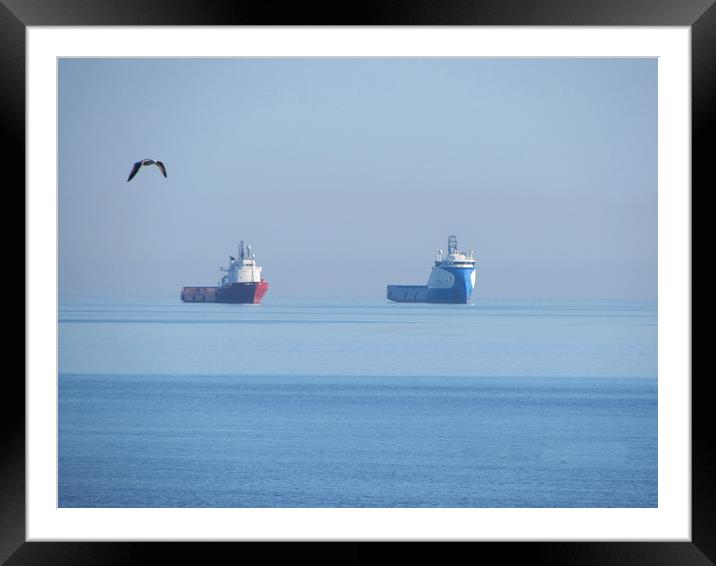        Sea of Tranquility                         Framed Mounted Print by alan todd