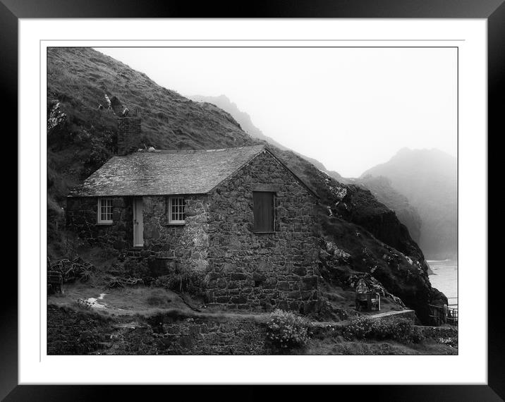 fishermans mullion cove, cornwall  Framed Mounted Print by paul haylock