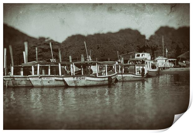 Pier - Wet Plate Vintage Collection Print by Hemerson Coelho