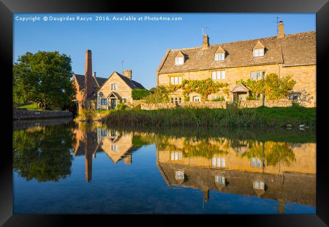 Lower Slaughter Old Mill, Cotswolds Framed Print by Daugirdas Racys