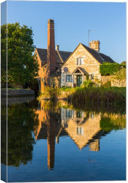 Lower Slaughter Old Mill, Cotswolds Canvas Print by Daugirdas Racys