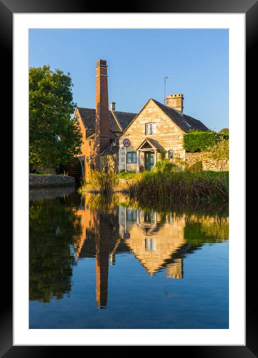 Lower Slaughter Old Mill, Cotswolds Framed Mounted Print by Daugirdas Racys