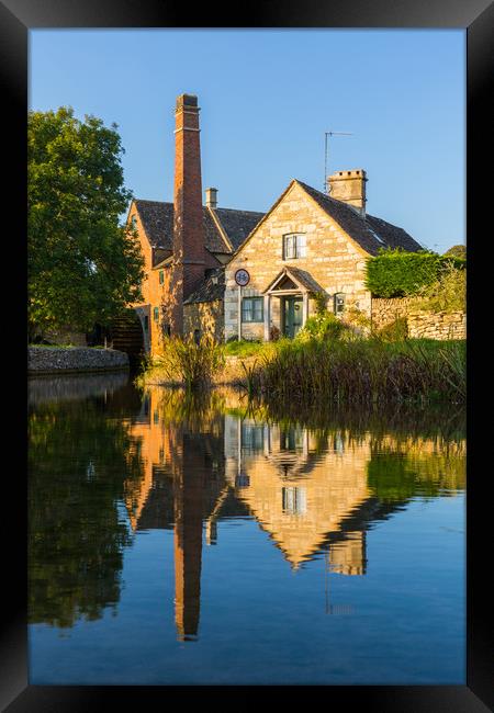 Lower Slaughter Old Mill, Cotswolds Framed Print by Daugirdas Racys
