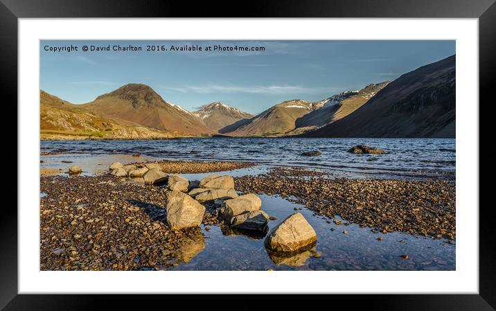 Wast water Framed Mounted Print by David Charlton