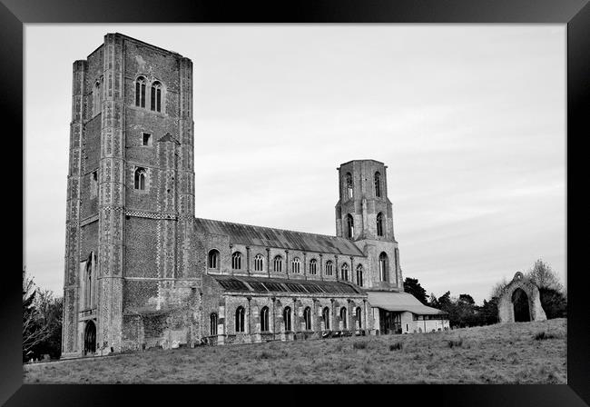 Wymondham Abbey. Framed Print by Darren Burroughs