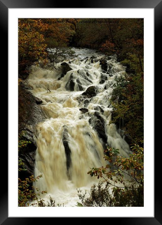 POWERFUL WATER Framed Mounted Print by andrew saxton