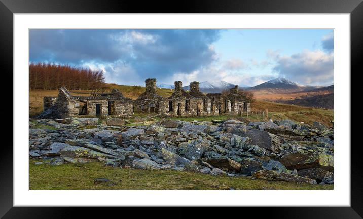 Abandoned miners cottages Framed Mounted Print by Rory Trappe