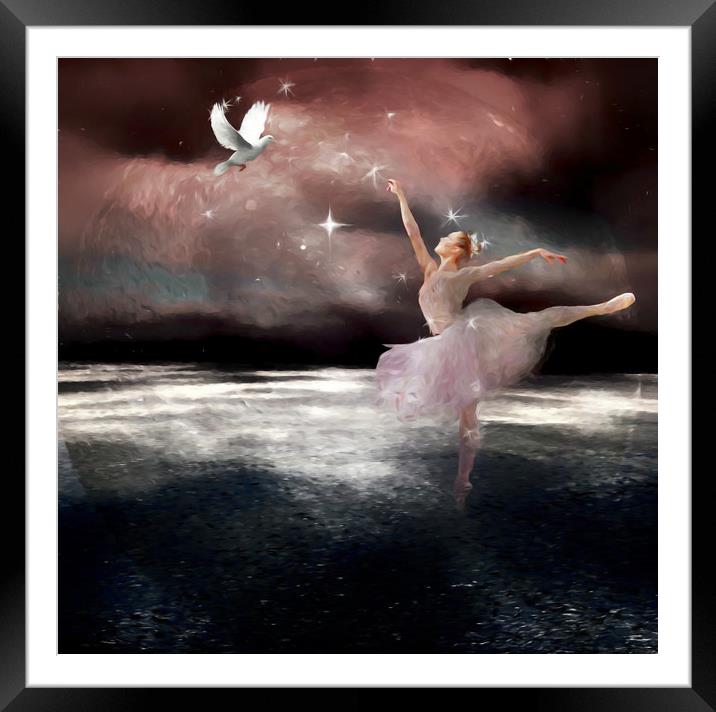 fantasy ballet Framed Mounted Print by sue davies