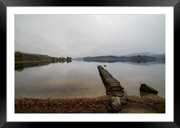 Shoreline and Jetty Framed Mounted Print by Garry Quinn