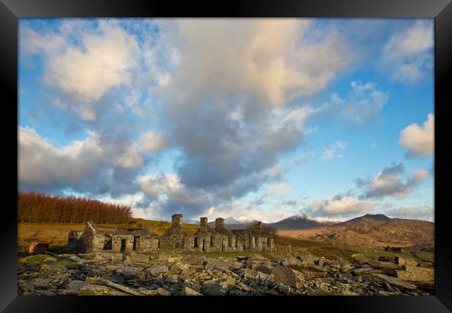 Miners cottages Framed Print by Rory Trappe