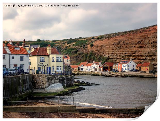 Cod and Lobster Staithes Print by Lynn Bolt