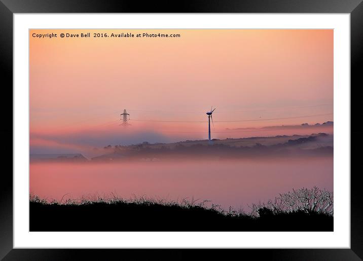 The Power Of Mist Framed Mounted Print by Dave Bell