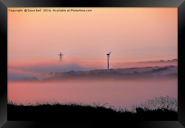 The Power Of Mist Framed Print by Dave Bell
