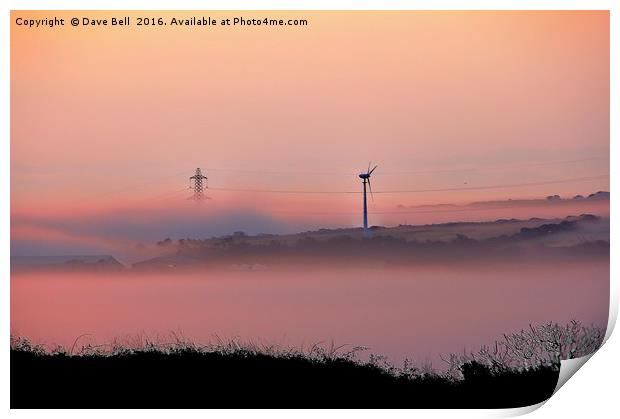 The Power Of Mist Print by Dave Bell