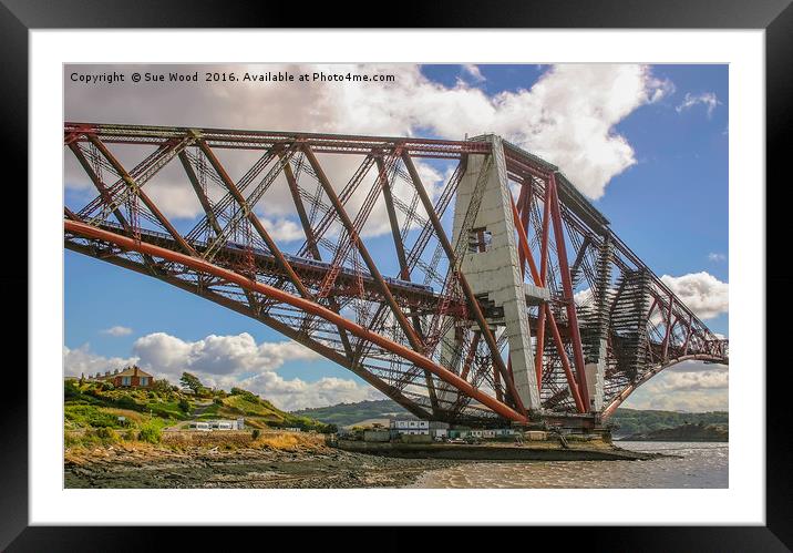Restoration of the Forth Rail Bridge Framed Mounted Print by Sue Wood