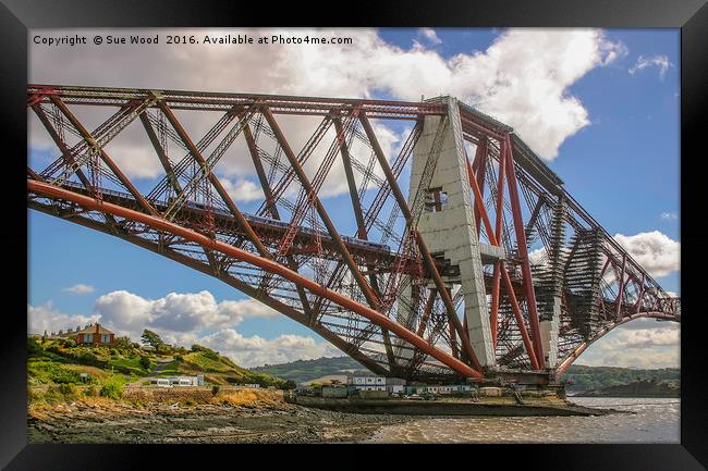 Restoration of the Forth Rail Bridge Framed Print by Sue Wood