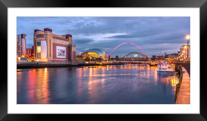 Night on the Toon Framed Mounted Print by Naylor's Photography