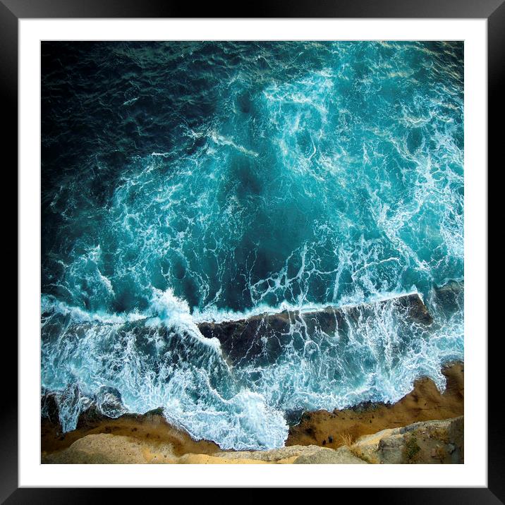 Stormy sea Framed Mounted Print by Larisa Siverina