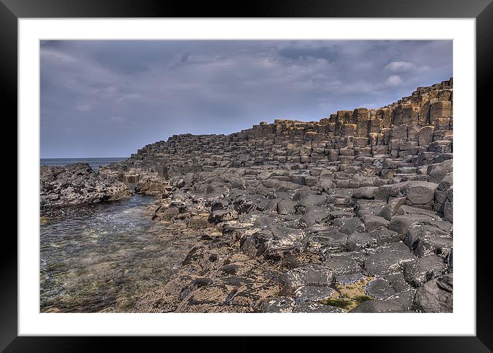 The Causeway Stones Framed Mounted Print by Darren Smith