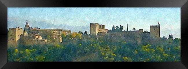 THE ALHAMBRA-GRANADA,SPAIN Framed Print by dale rys (LP)