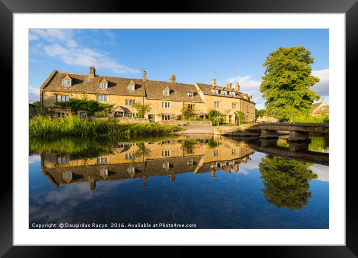 Lower Slaughter, Cotswolds Framed Mounted Print by Daugirdas Racys