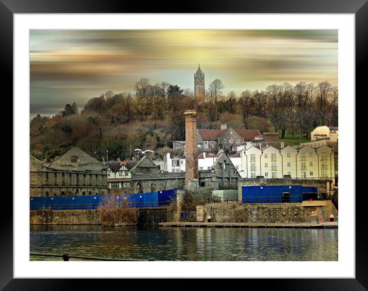Across Bristol's Harbourside. Framed Mounted Print by Heather Goodwin