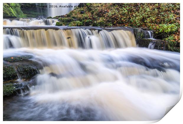 Scaleber Force Waterfall in Autumn in full flow Print by Phil MacDonald