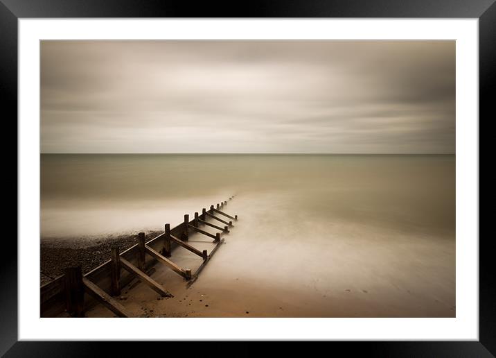 Into the mist - Cromer Framed Mounted Print by Simon Wrigglesworth