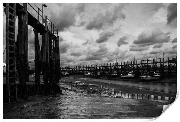 Rye Harbour East Sussex Print by Oxon Images