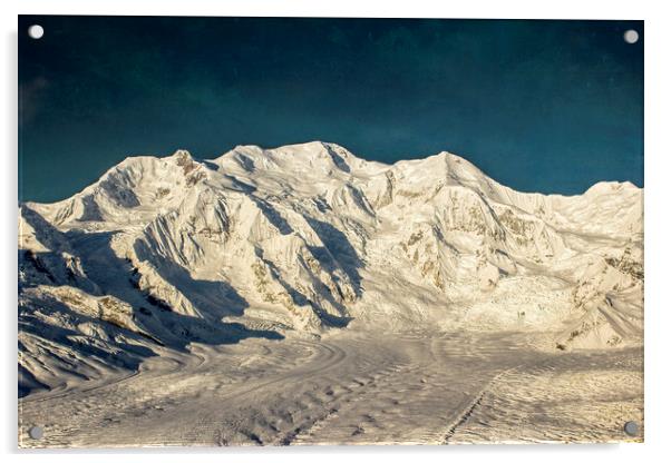 Mount Blackburn Acrylic by Fred Denner