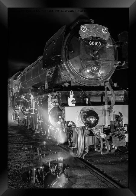 The Flying Scotsman, York Railway Station Framed Print by Phil MacDonald