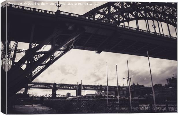 Tyne Bridge - Newcastle Canvas Print by David Graham