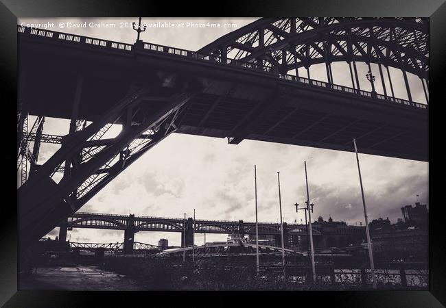 Tyne Bridge - Newcastle Framed Print by David Graham