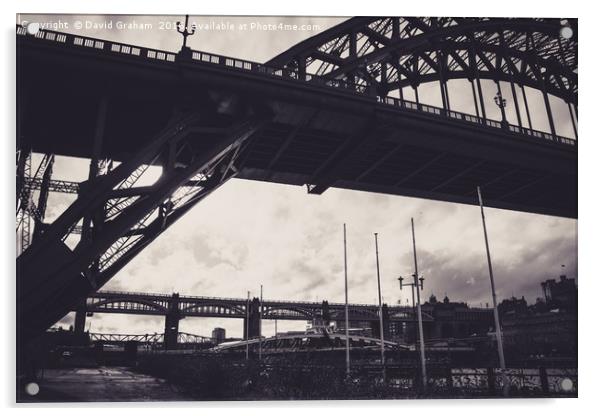 Tyne Bridge - Newcastle Acrylic by David Graham