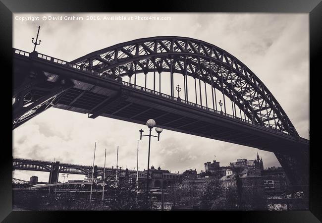 Tyne Bridge - Newcastle Framed Print by David Graham