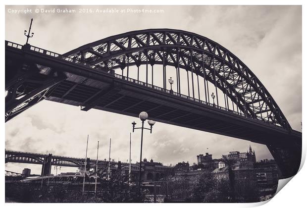 Tyne Bridge - Newcastle Print by David Graham
