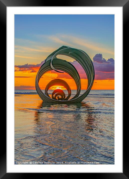 Mary's Shell at sunset  Framed Mounted Print by Caroline James