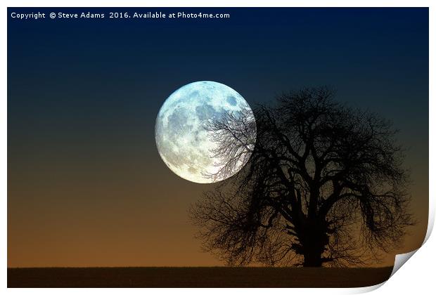 Moonrise Print by Steve Adams