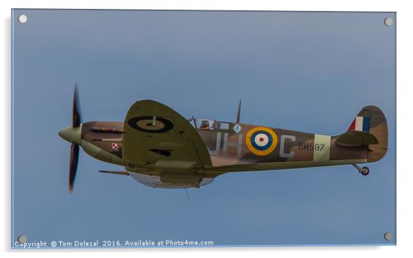 Spitfire BM597 Acrylic by Tom Dolezal