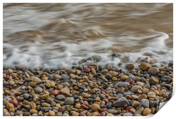 Pebbles on the beach. Print by Bryn Morgan