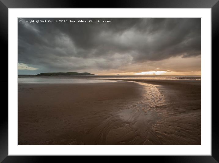 The Beach Framed Mounted Print by Nick Pound
