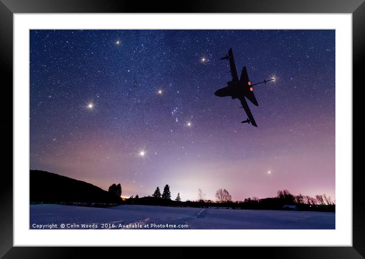 Nightflight Framed Mounted Print by Colin Woods